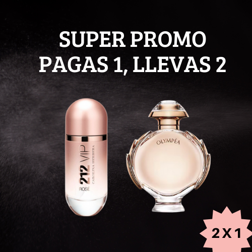 212 VIP ROSÉ Carolina Herrera  + OLYMPEA Paco Rabanne