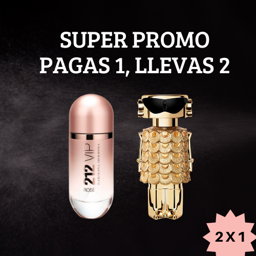 212 VIP ROSÉ Carolina Herrera  + Fame Paco Rabanne